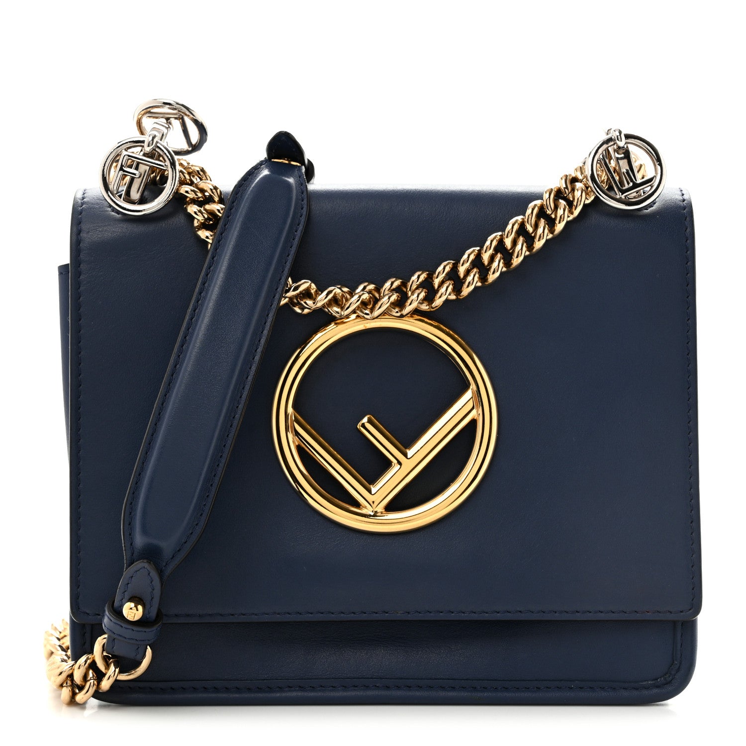Vitello Century Opaco F is Fendi Small Kan I Shoulder Bag Nebula