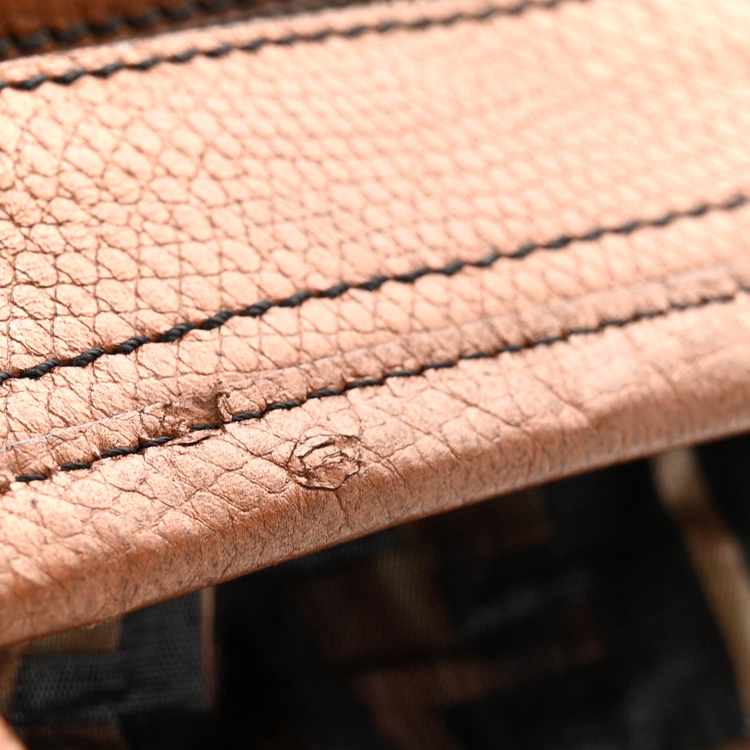 Zucca Calfskin Crocodile Embossed Large Chef Shopper Tote Tobacco - Image 11