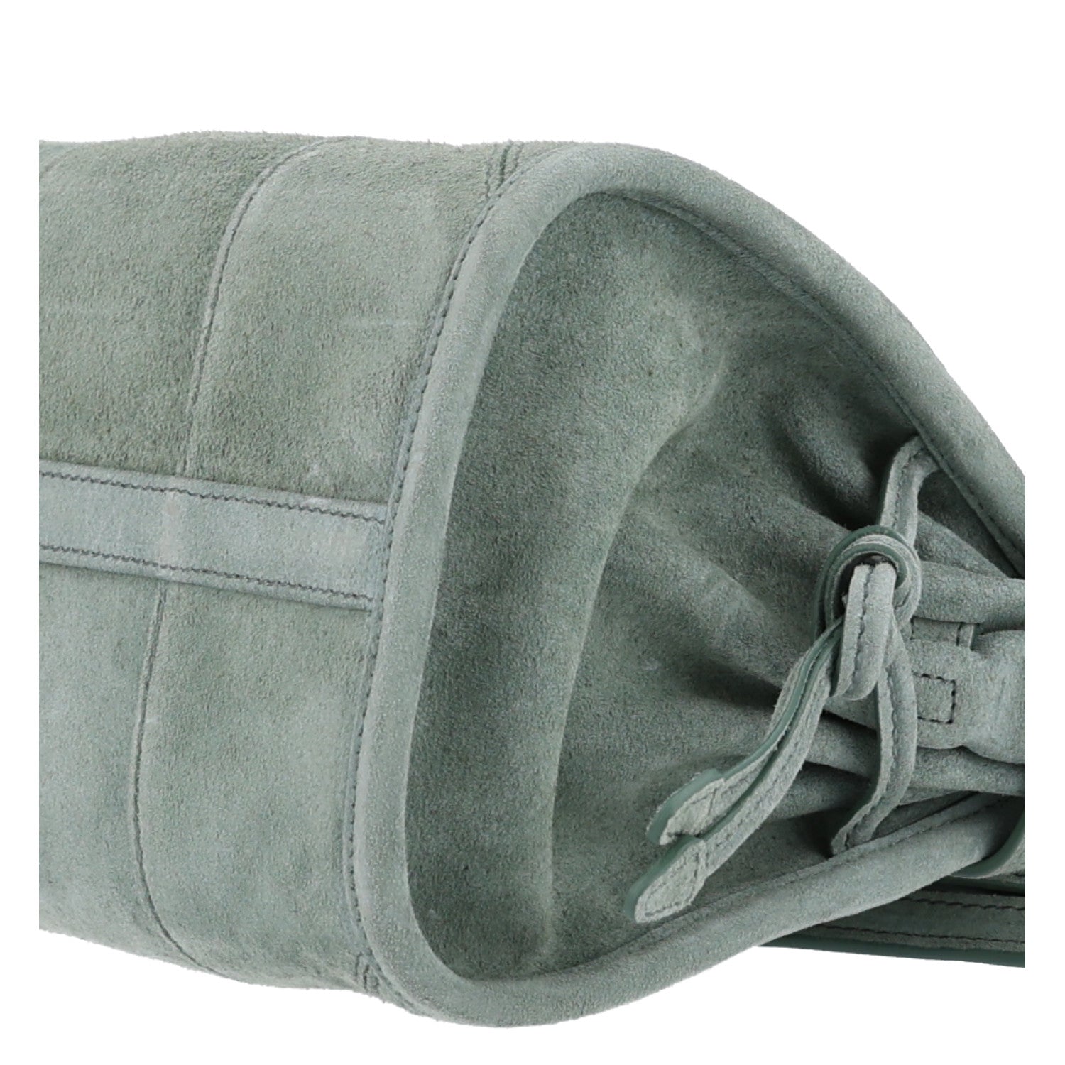 Scamosciato Triangle Small Bonnie Shoulder Bag Salvia - Image 10