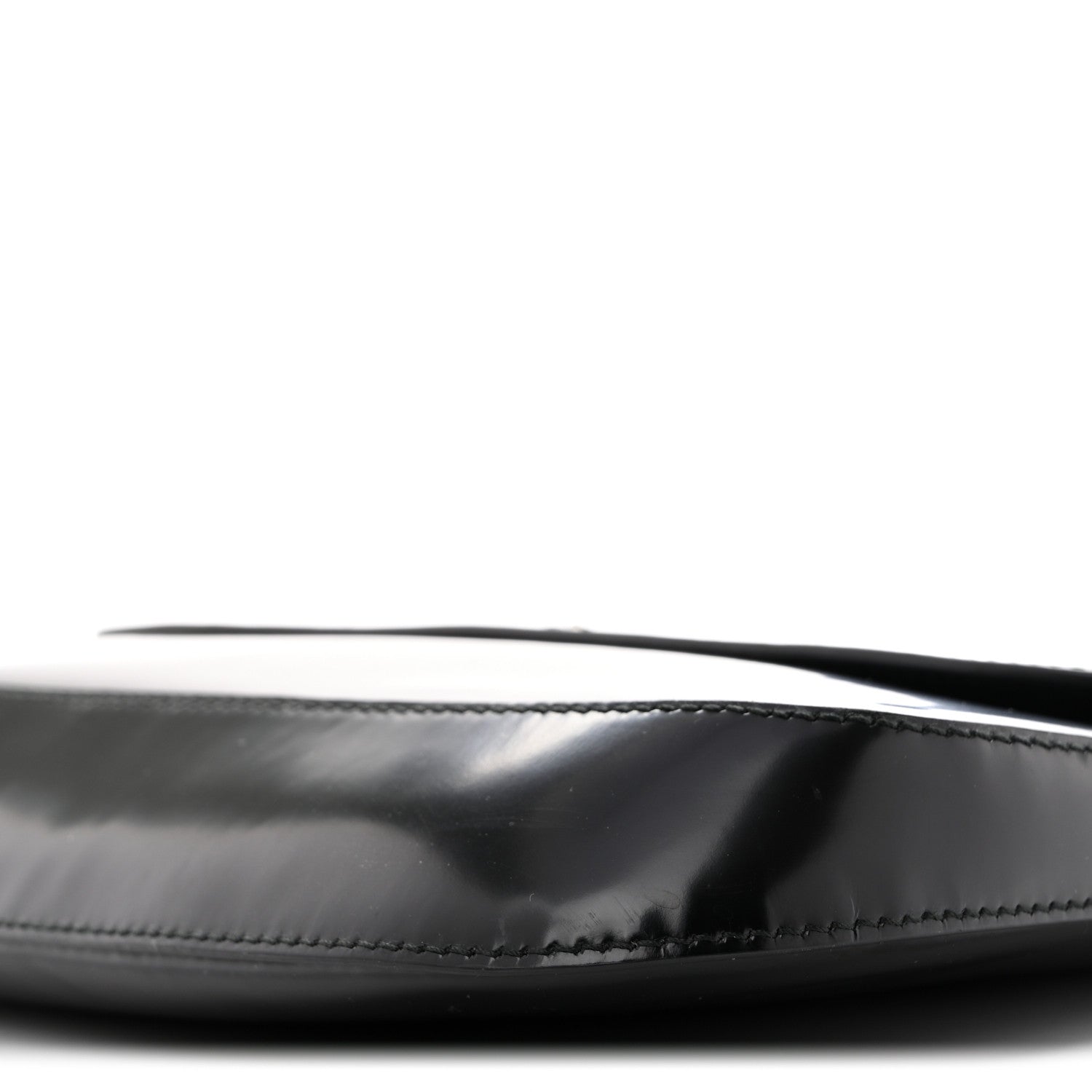 Spazzolato Cleo Flap Shoulder Bag Black - Image 8