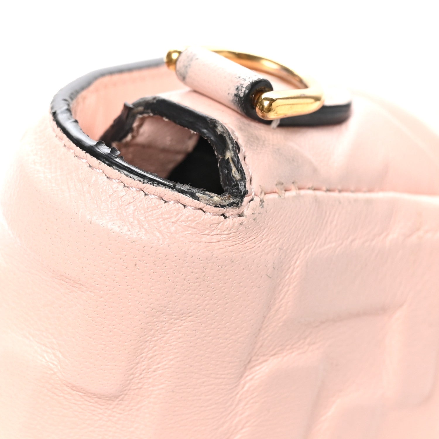 Nappa FF 1974 Embossed Mini Baguette Rosa Quarzo - Image 11