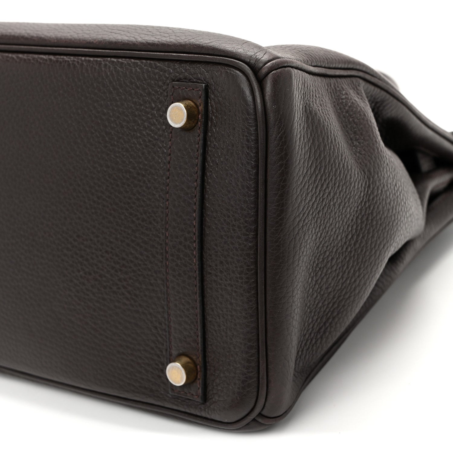 Taurillon Clemence Birkin 30 Chocolate - Image 10