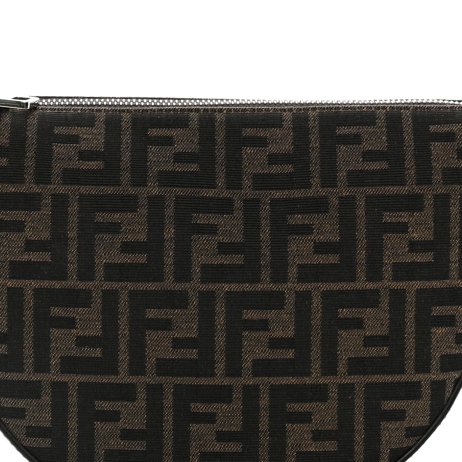 Fabric Jacquard FF Melon Bag Tobacco Black - Image 8
