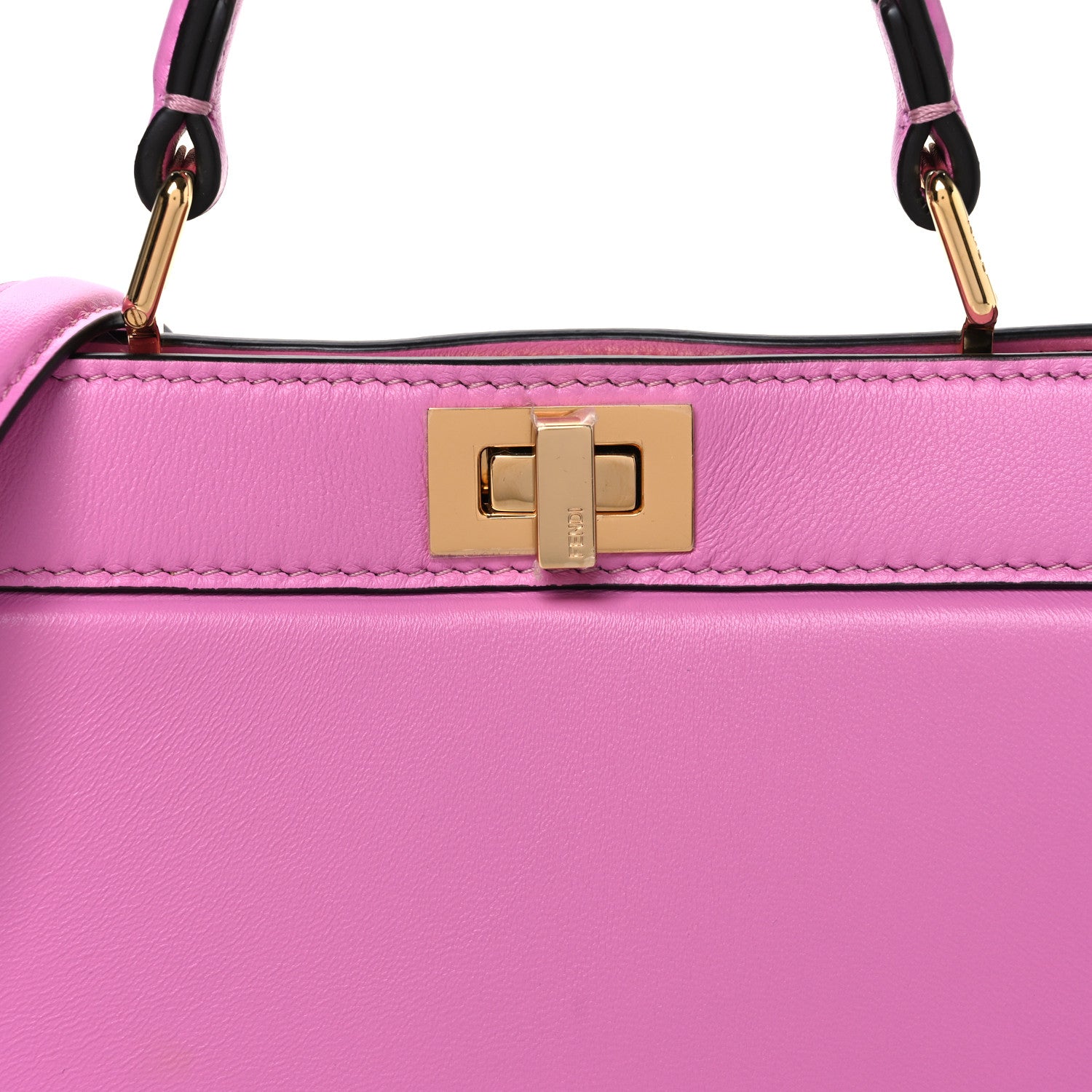 Shiny Nappa Petite Peekaboo I SEE U Satchel Rosa - Image 7