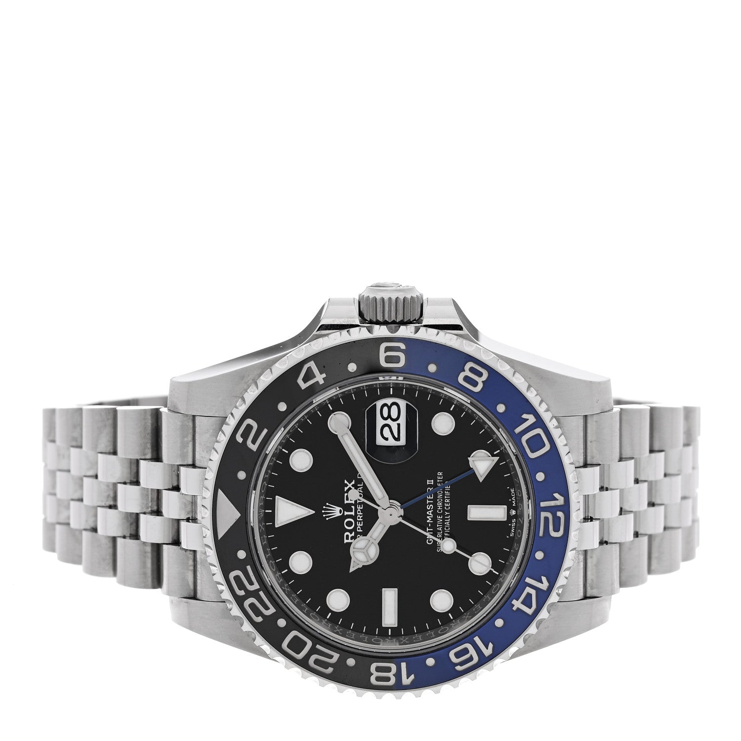 Stainless Steel 40mm Oyster Perpetual Date GMT Master Ⅱ Batgirl Watch 126710BLNR - Image 2