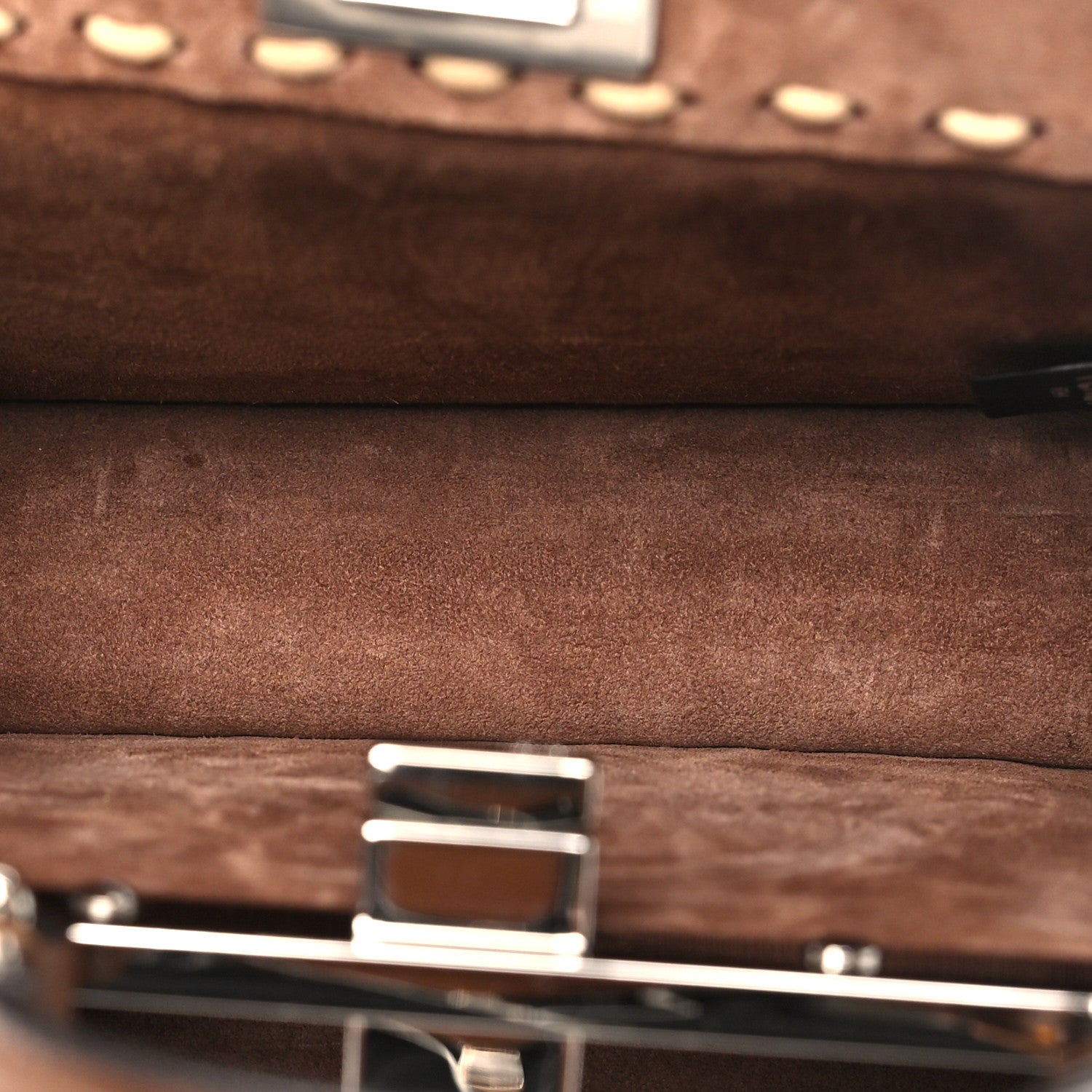 Cuoio Romano Raffia Woven Petite Peekaboo I SEE U Satchel Natural Gianduia - Image 5