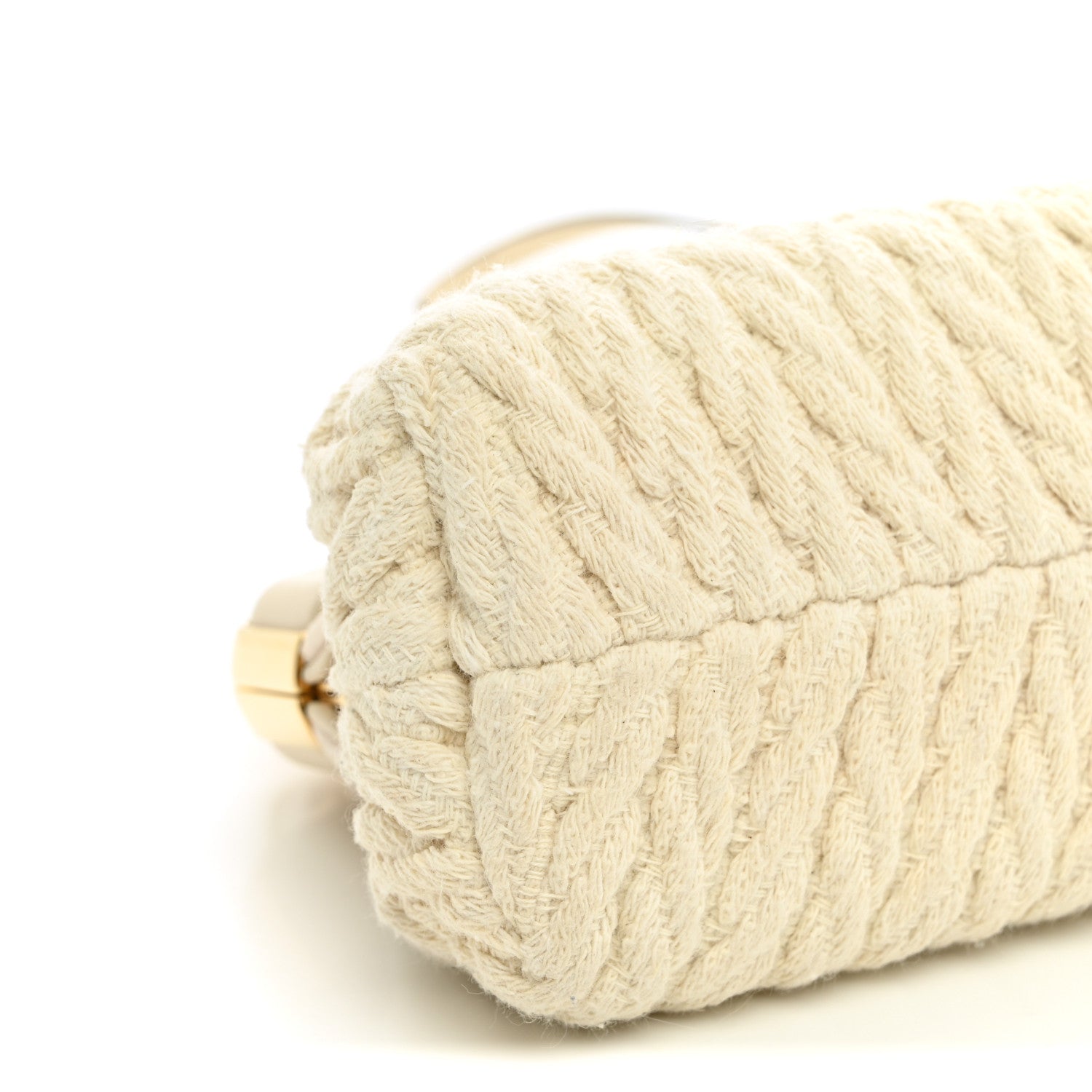 Woven Knit Nappa Small Fendi First White - Image 9
