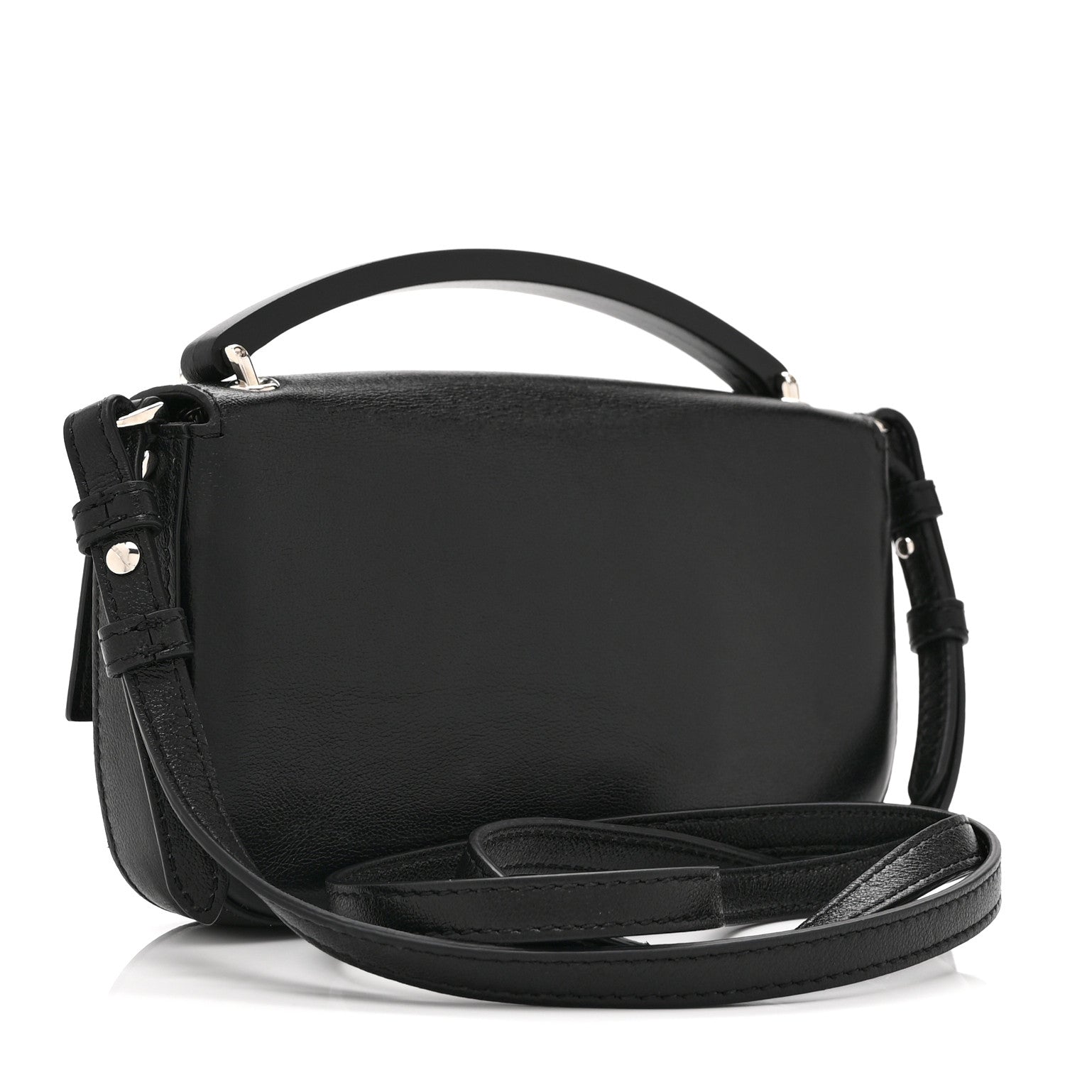 X MARC JACOBS Nappa Logo Phone Baguette Black - Image 3