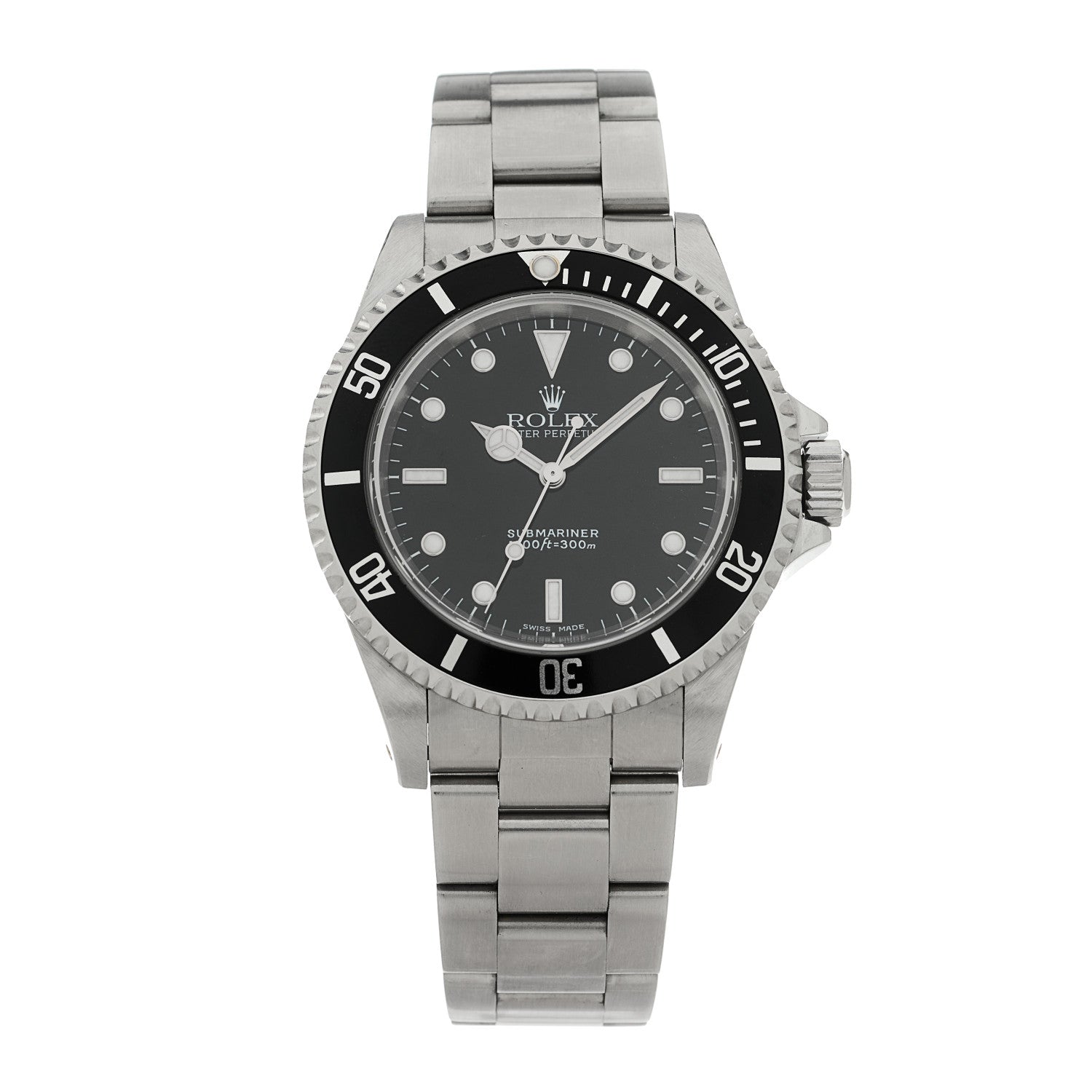 Stainless Steel 40mm Oyster Perpetual Submariner Watch Black 14060M