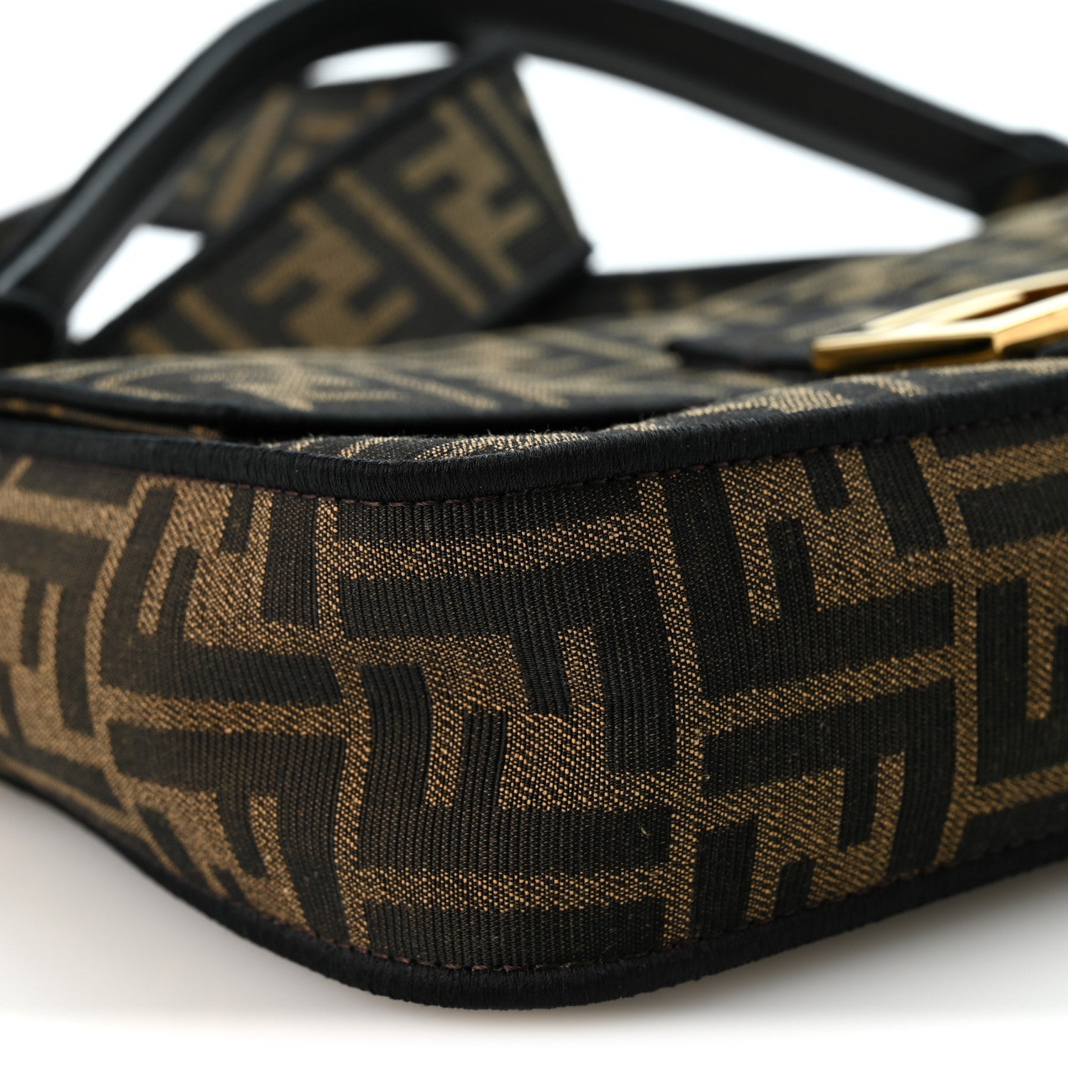 Fabric Jacquard FF 1974 Medium Baguette Tobacco Moro Black - Image 8