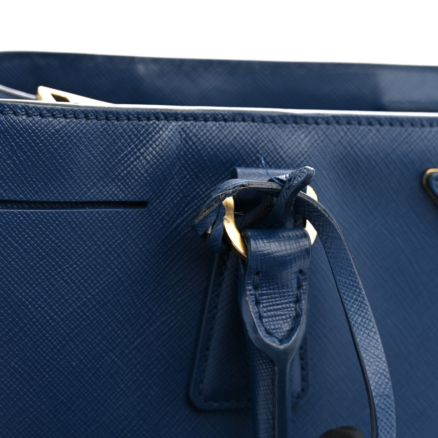 Saffiano Lux Medium Tote Bluette - Image 10