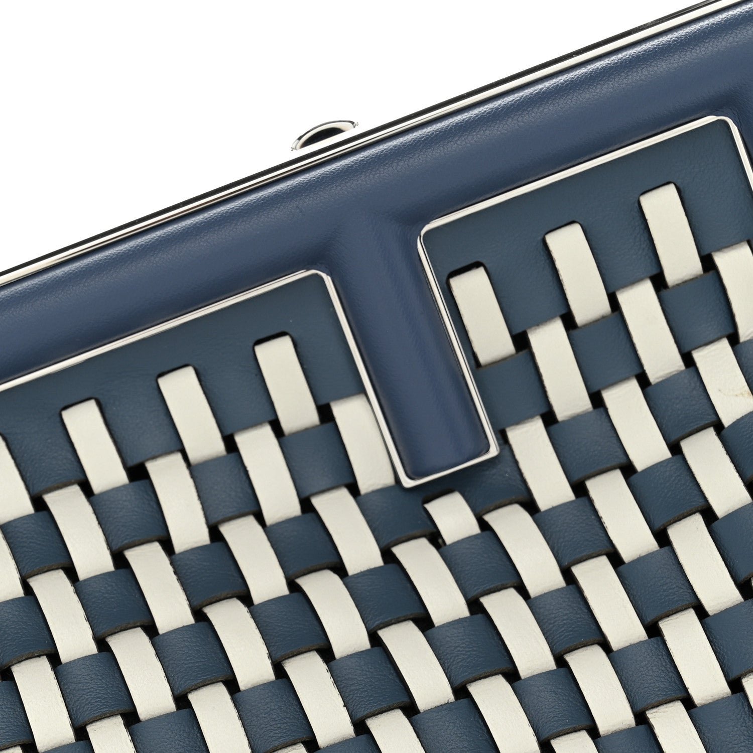 Vitello Grace Intreccio Small Fendi First Mirto Blue White Ice - Image 8