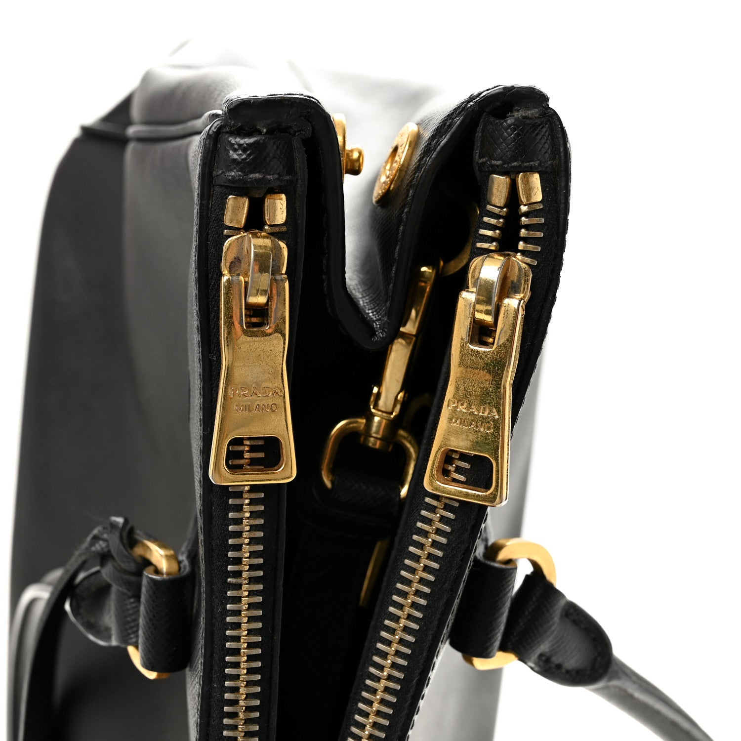 Saffiano Medium Galleria Double Zip Tote Black - 图片 11