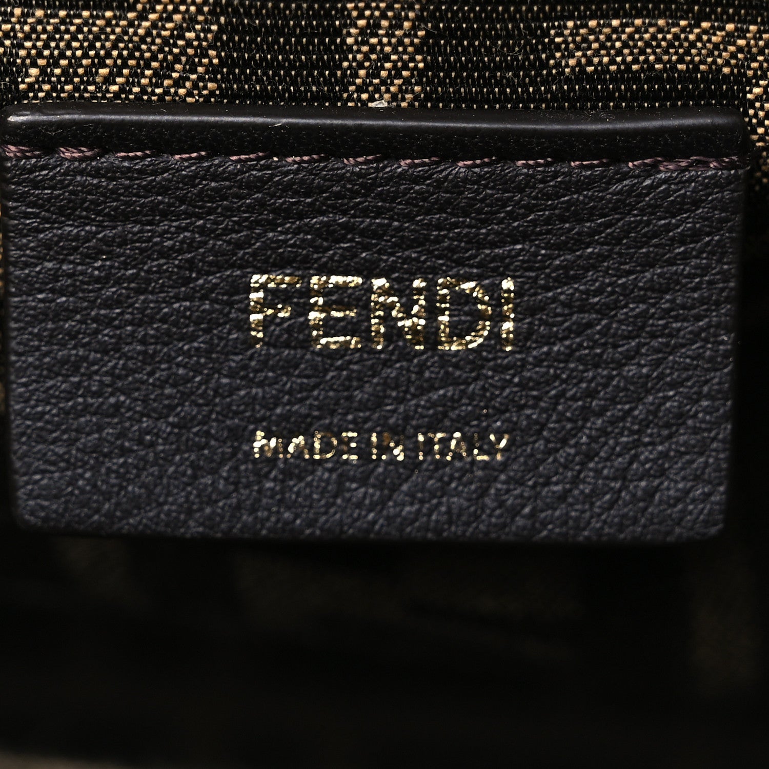 Denim Karligraphy Embroidered Medium Fendi First Blue - Image 6