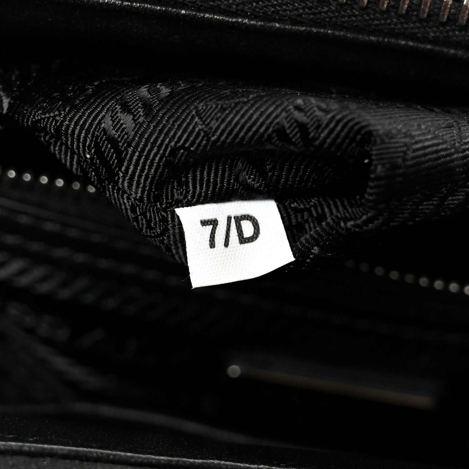Satin Crystal Mini Galleria Double Zip Tote Metal - Image 7