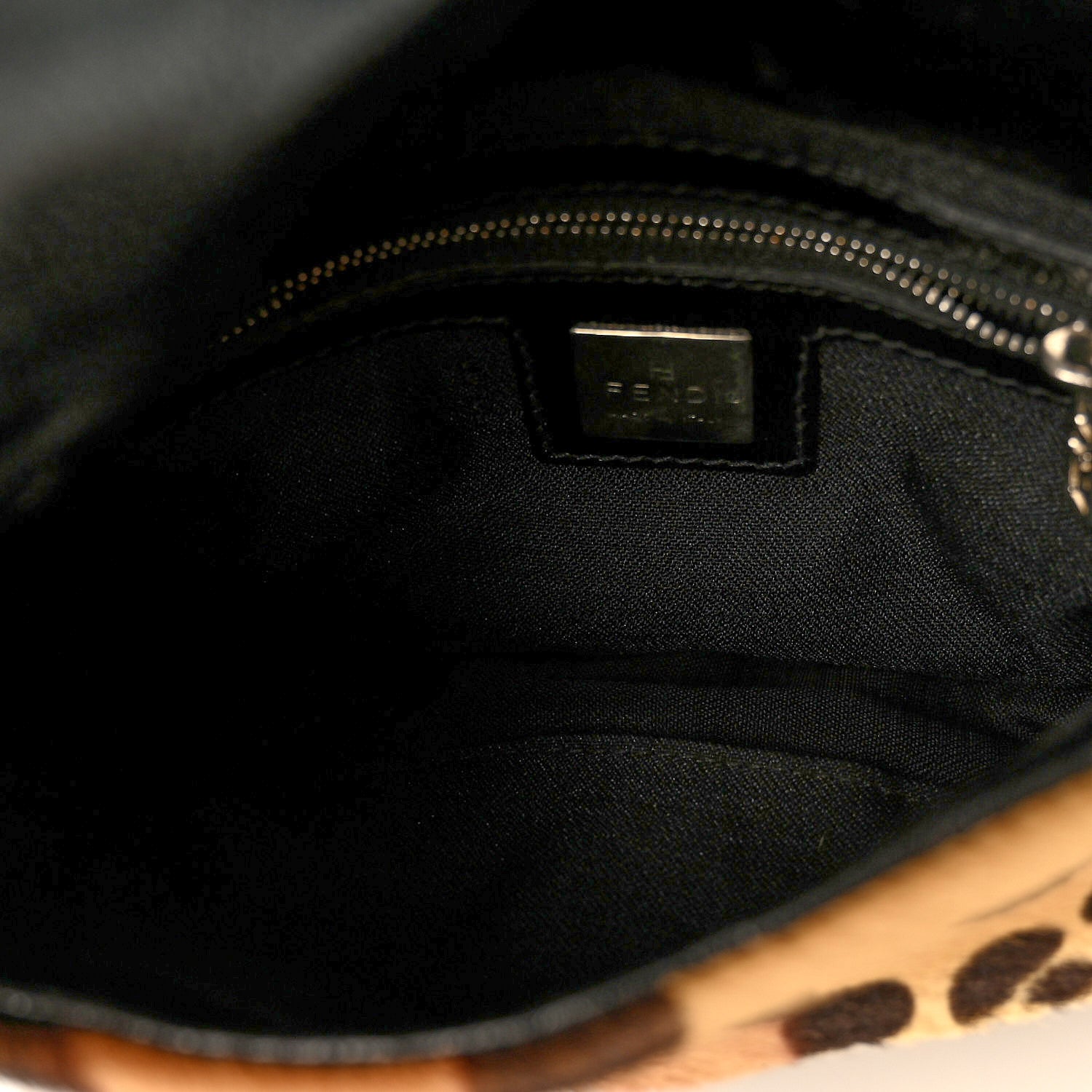 Calf Hair Leopard Print Mini Baguette Brown - Image 5