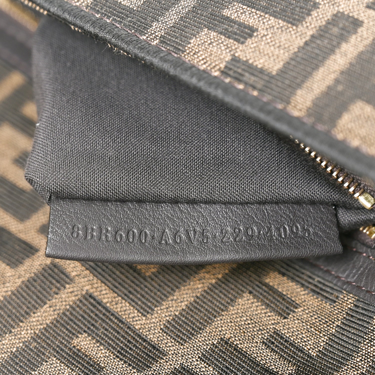 Fabric Jacquard FF 1974 Medium Baguette Tobacco Moro Black - Image 12