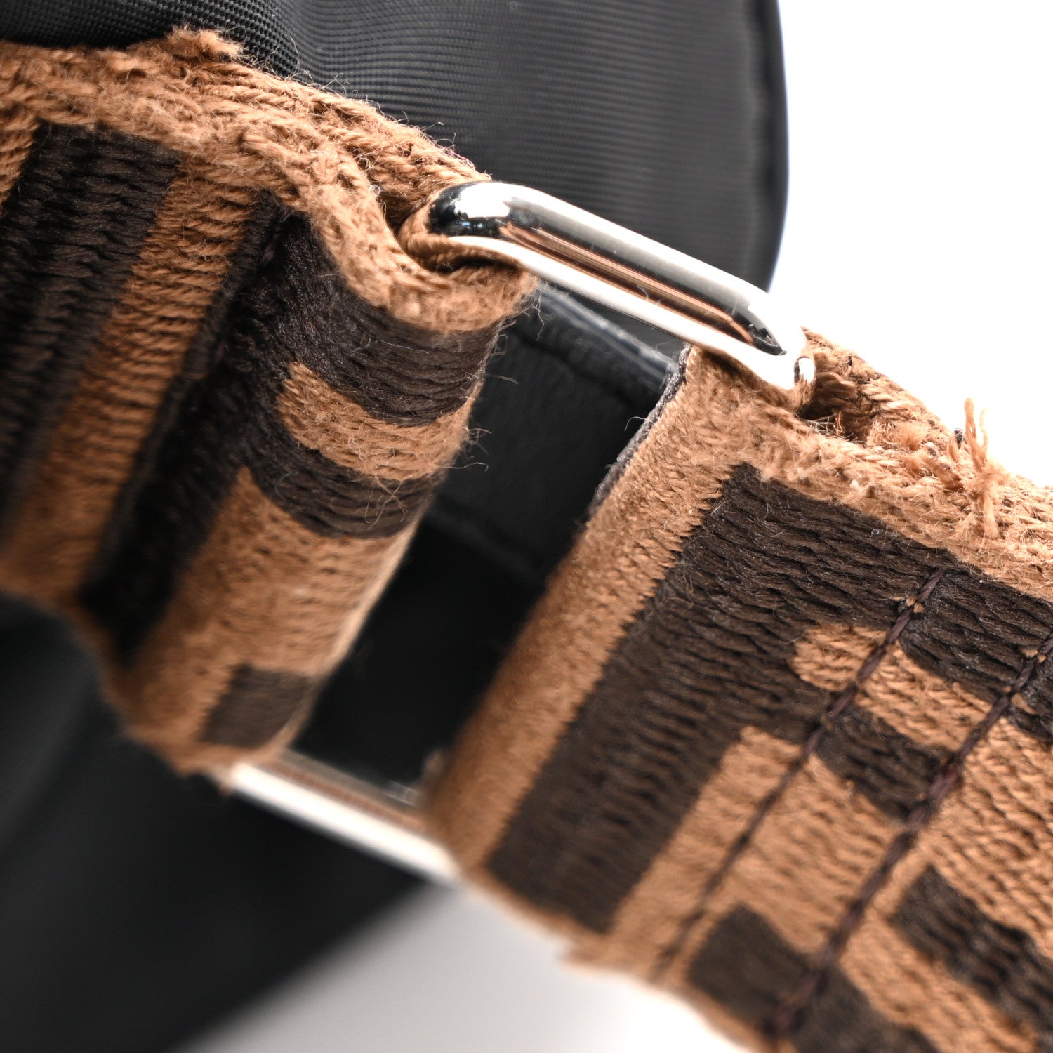Calfskin Nylon FF Logo Embossed Changing Bag Black - Image 15