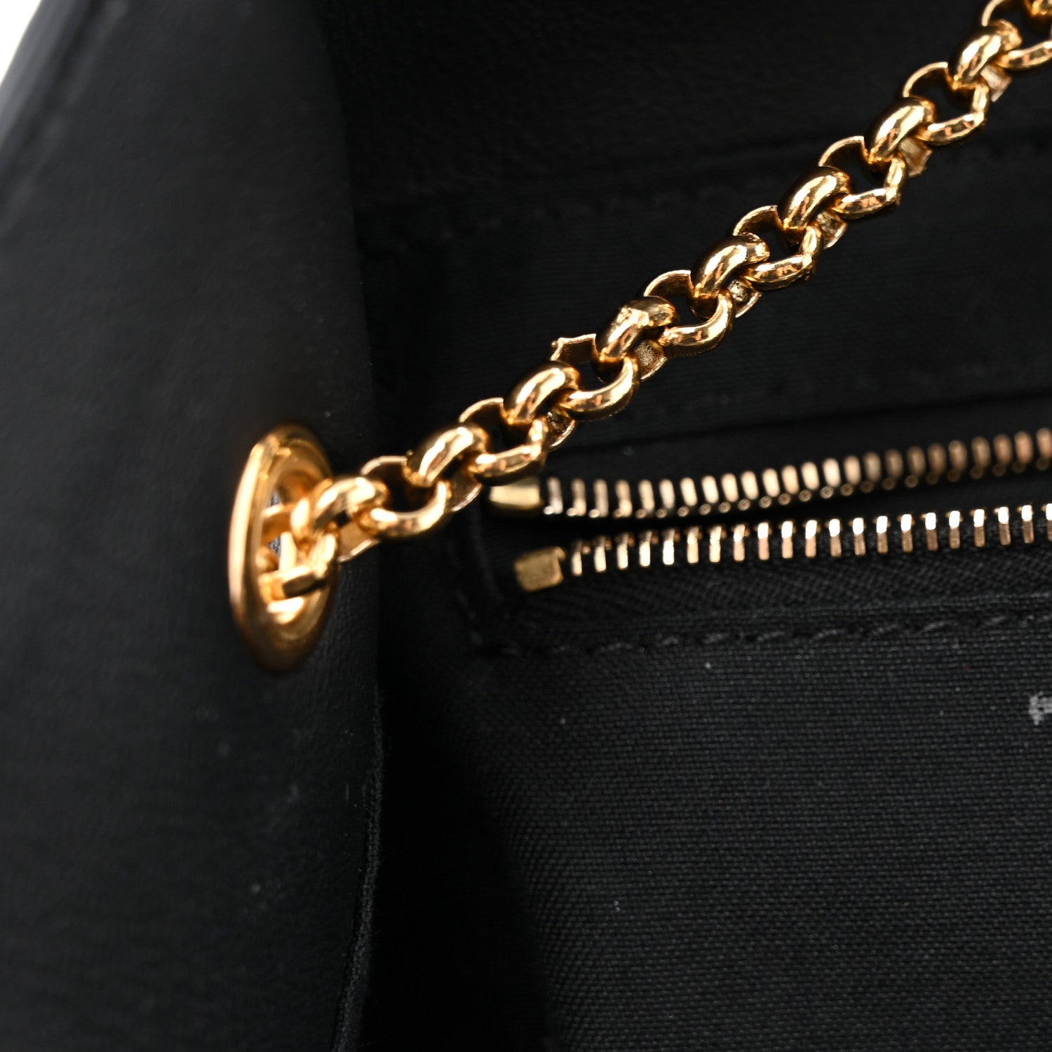 Vitello Grace King Karligraphy Chain Bucket Bag Black Bisquit - Image 14