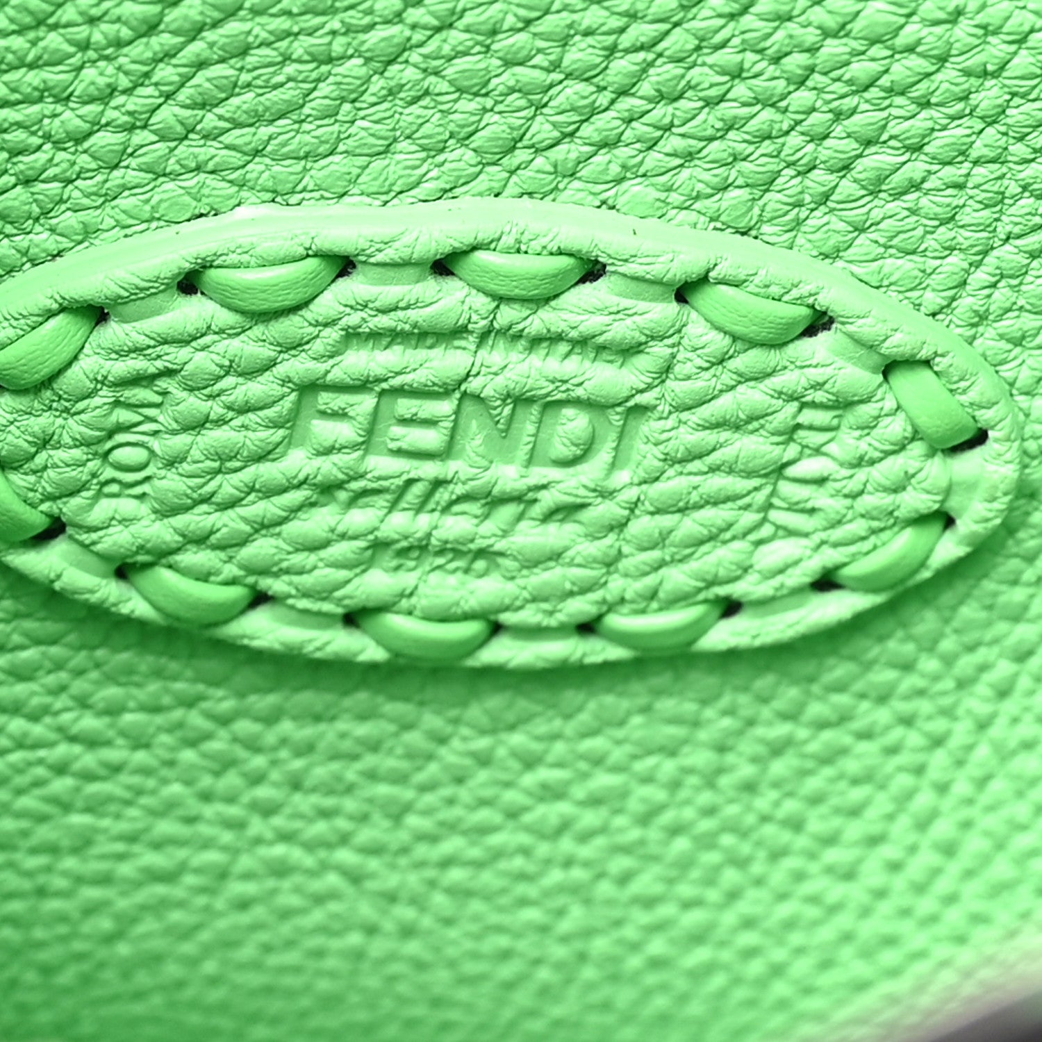 Cuoio Roma Sellerissima Nappa Sintetica Tape Stitch Small Peekaboo I SEE U Satchel Edamame - Image 6