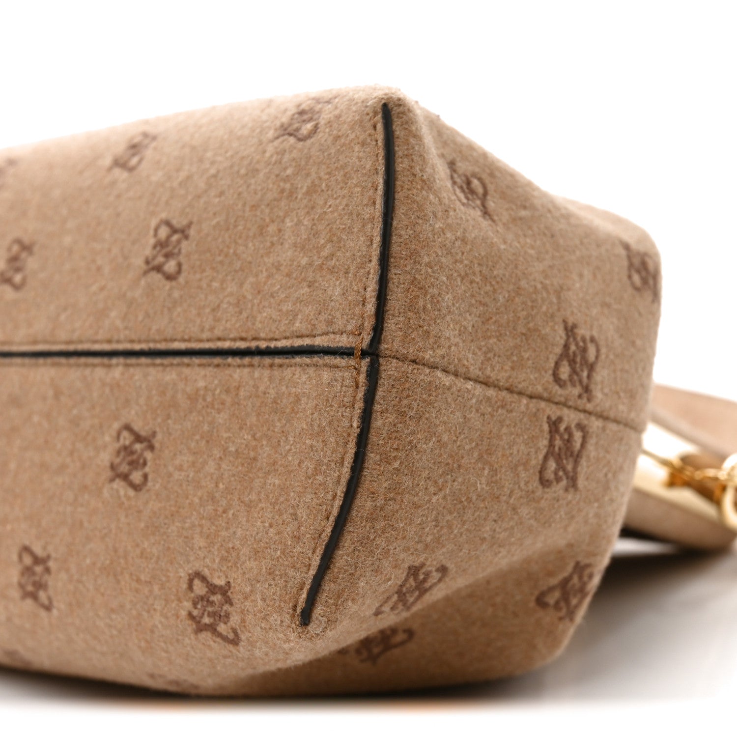 Flannel Karligraphy Embroidered Medium Fendi First Camel - Image 9
