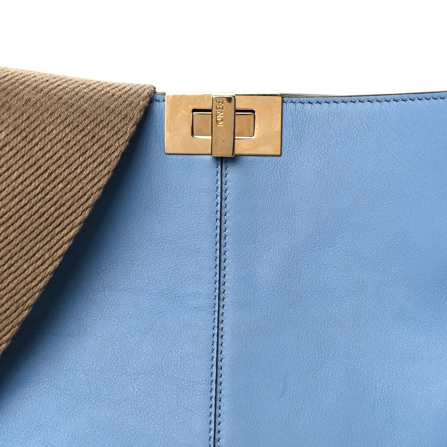 Vitello Seta Nabuk Pequin Medium Peekaboo X-Lite Blue Brown - Image 8