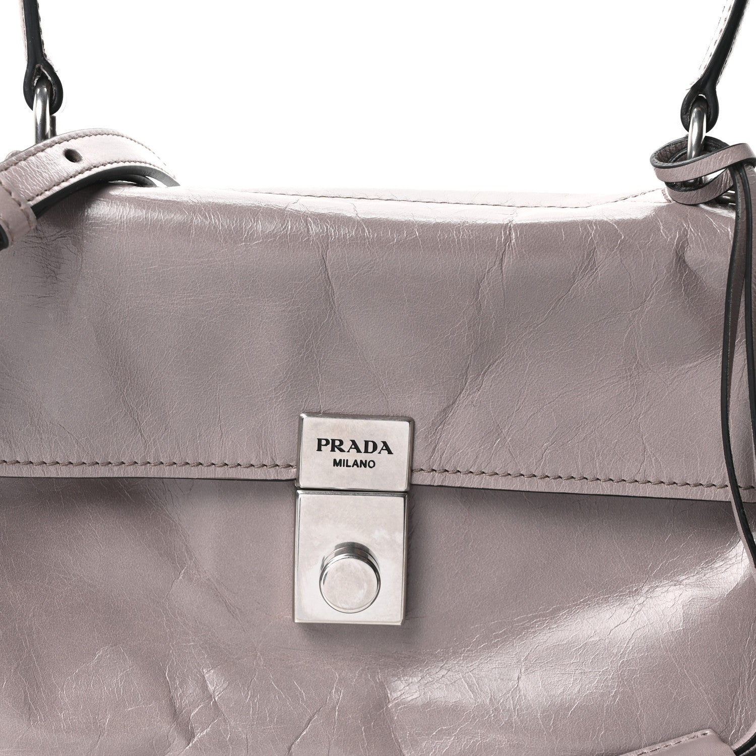 Glossy Calfskin Medium Sound Shoulder Bag Peltro - 图片 8