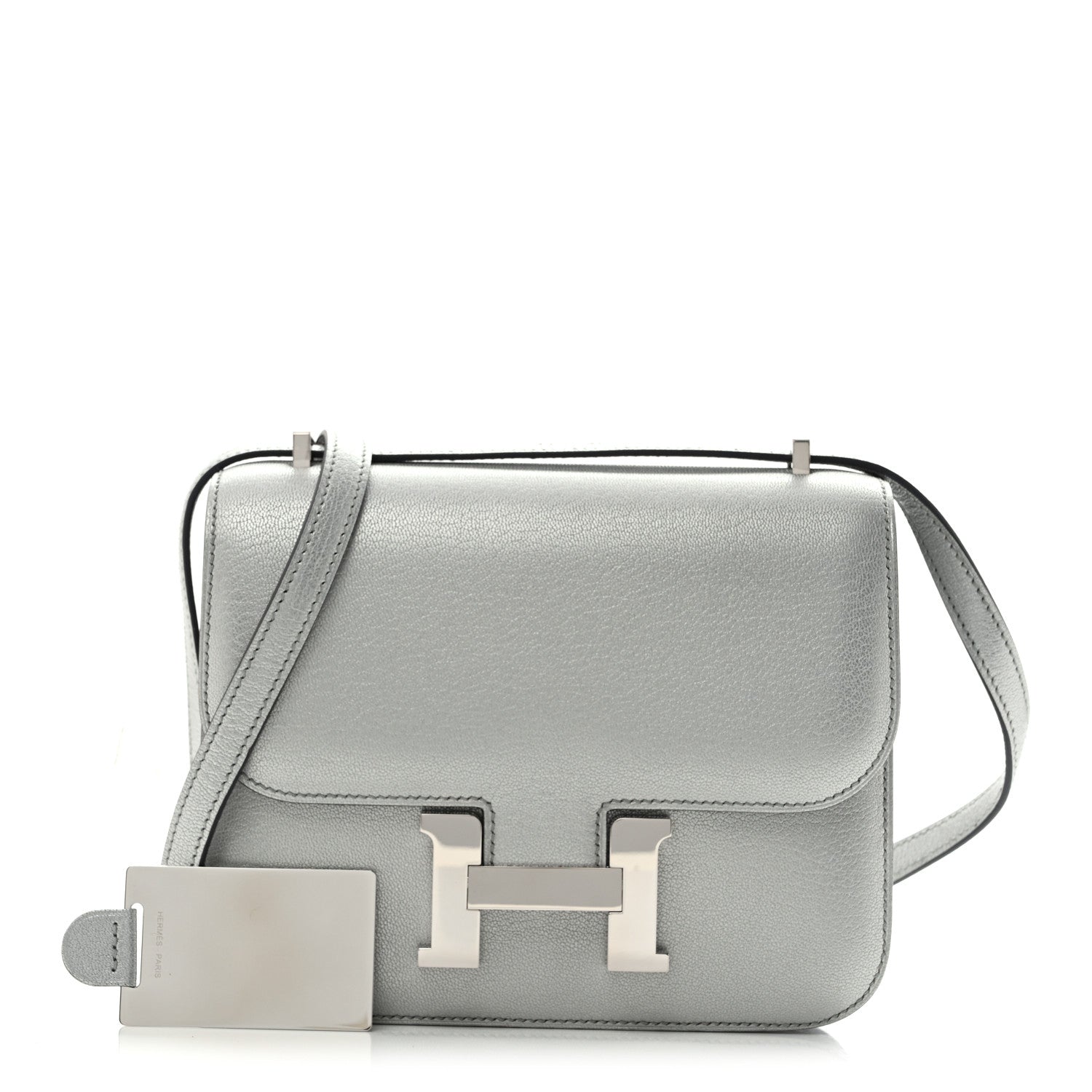 Metallic Chevre Chamkilight Constance 18 Argent - Image 3