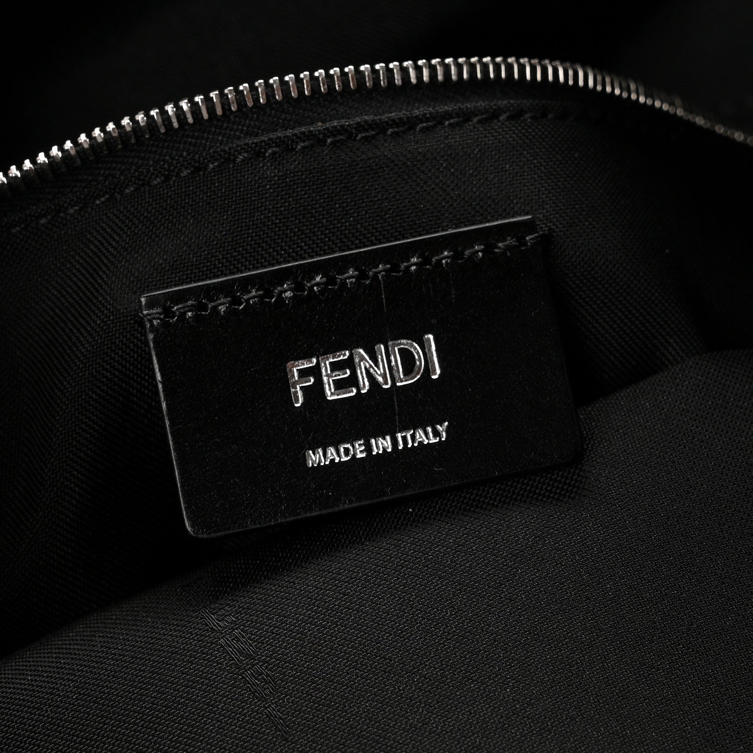 Recycled Fabric Jacquard Vitello Grace FF 1974 Large Fendi Strike Backpack Asfalto - Image 6