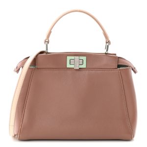 Nappa Colorblock Mini Peekaboo Iconic Satchel English Rose Plaster Oxigen