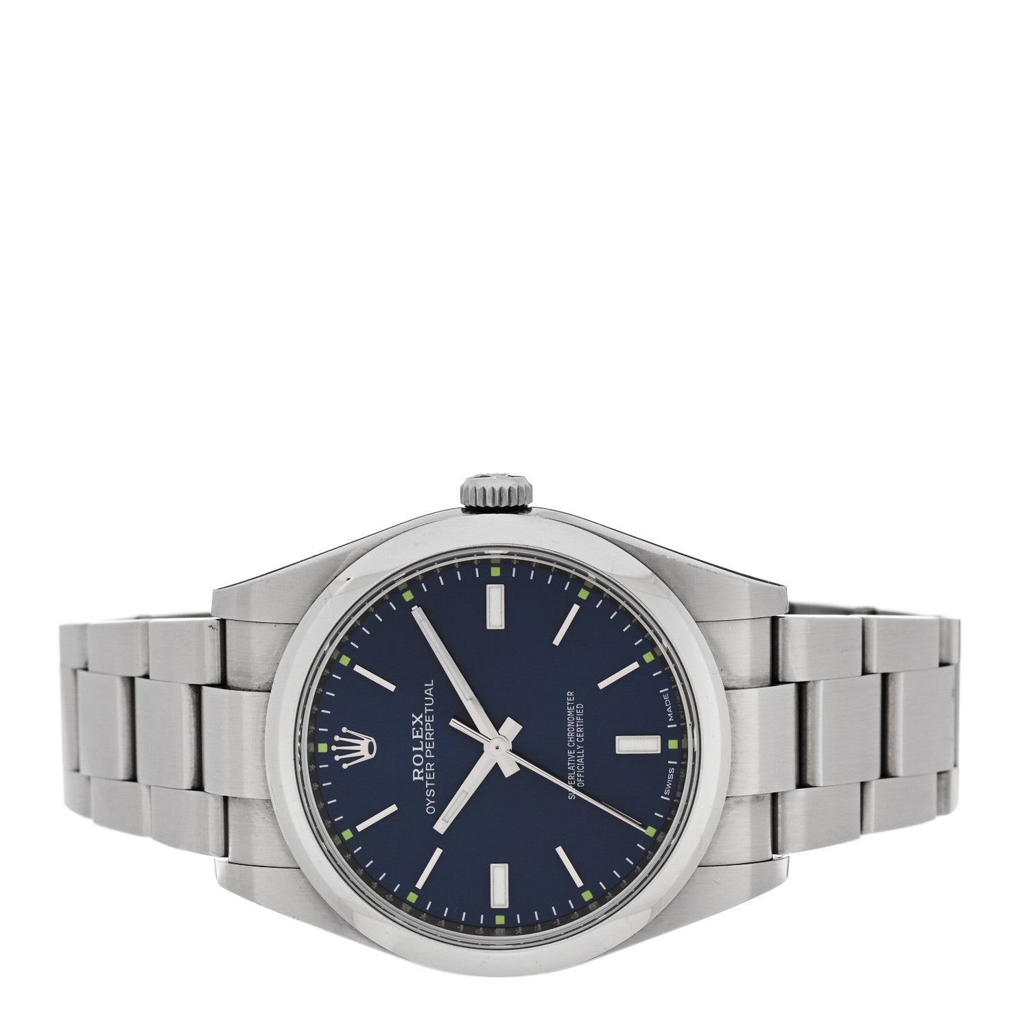 Stainless Steel 39mm Oyster Perpetual Watch Blue 114300 - Image 2