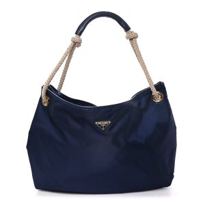 Re-Nylon Triangle Large Mariner Shoulder Bag Baltico