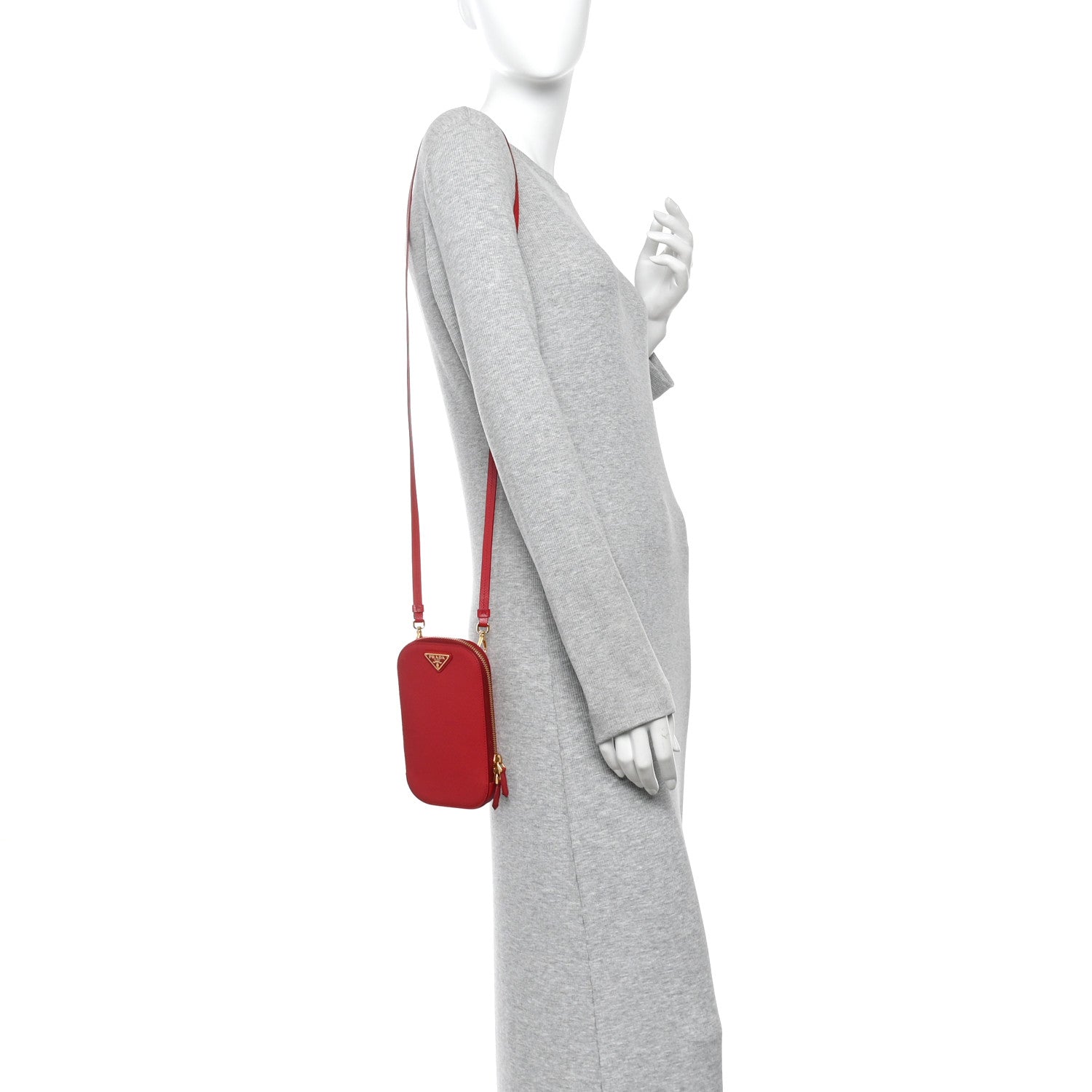 Saffiano Triangle Phone Case Fuoco - 图片 2