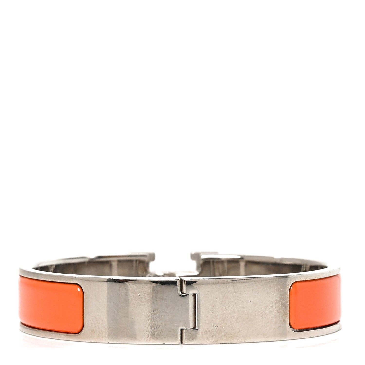 Enamel Narrow Clic Clac H Bracelet PM Orange - Image 3