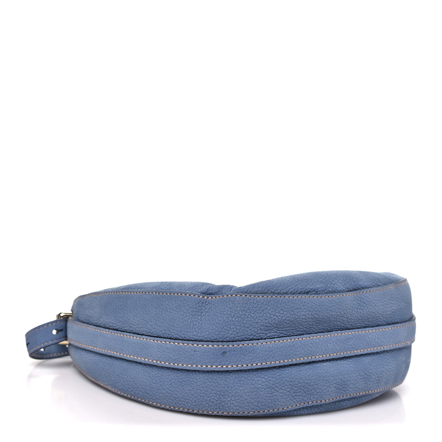 Nubuck Small Arque Shoulder Bag Aviation Blue - 图片 4