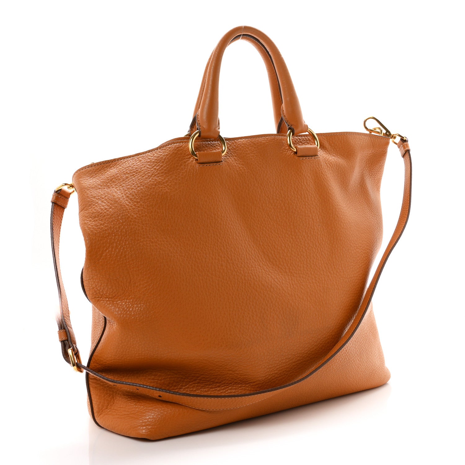 Vitello Daino Shopping Tote Ambra - Image 3