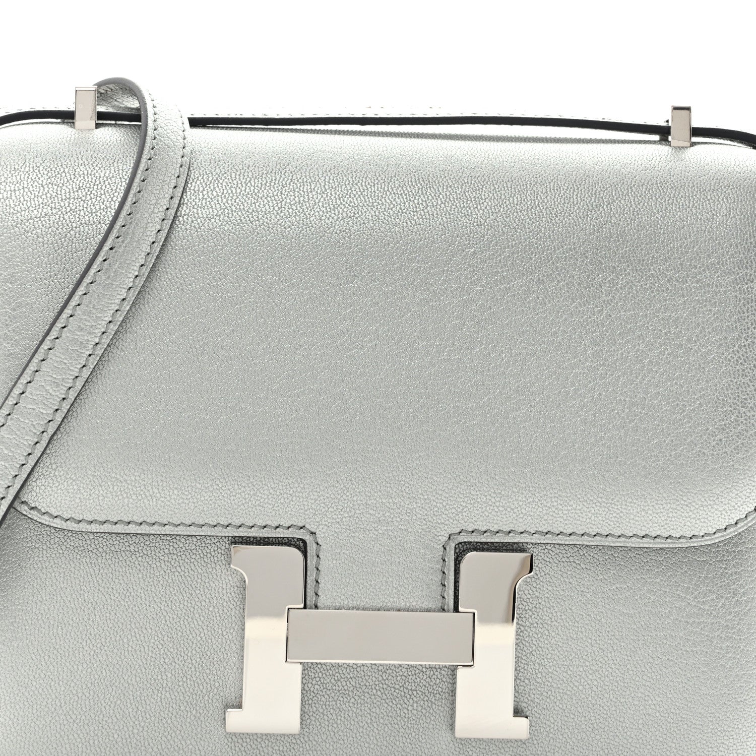 Metallic Chevre Chamkilight Constance 18 Argent - Image 10