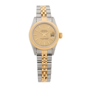Stainless Steel 18K Yellow Gold 26mm Oyster Perpetual Datejust Watch Champagne 69173