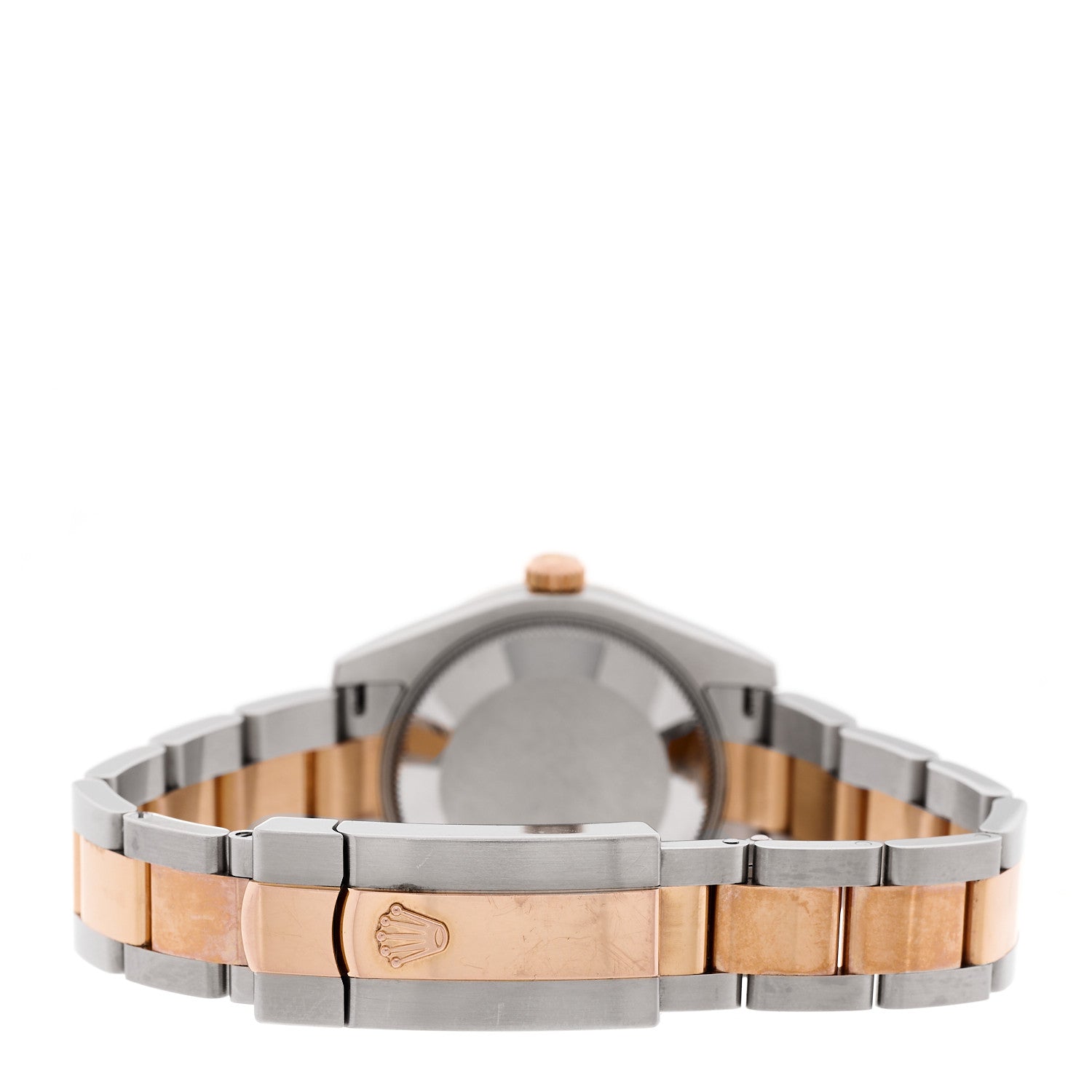 Stainless Steel 18K Everose Gold Diamond 31mm Oyster Perpetual Datejust Watch Chocolate Roman 178341 - Image 3