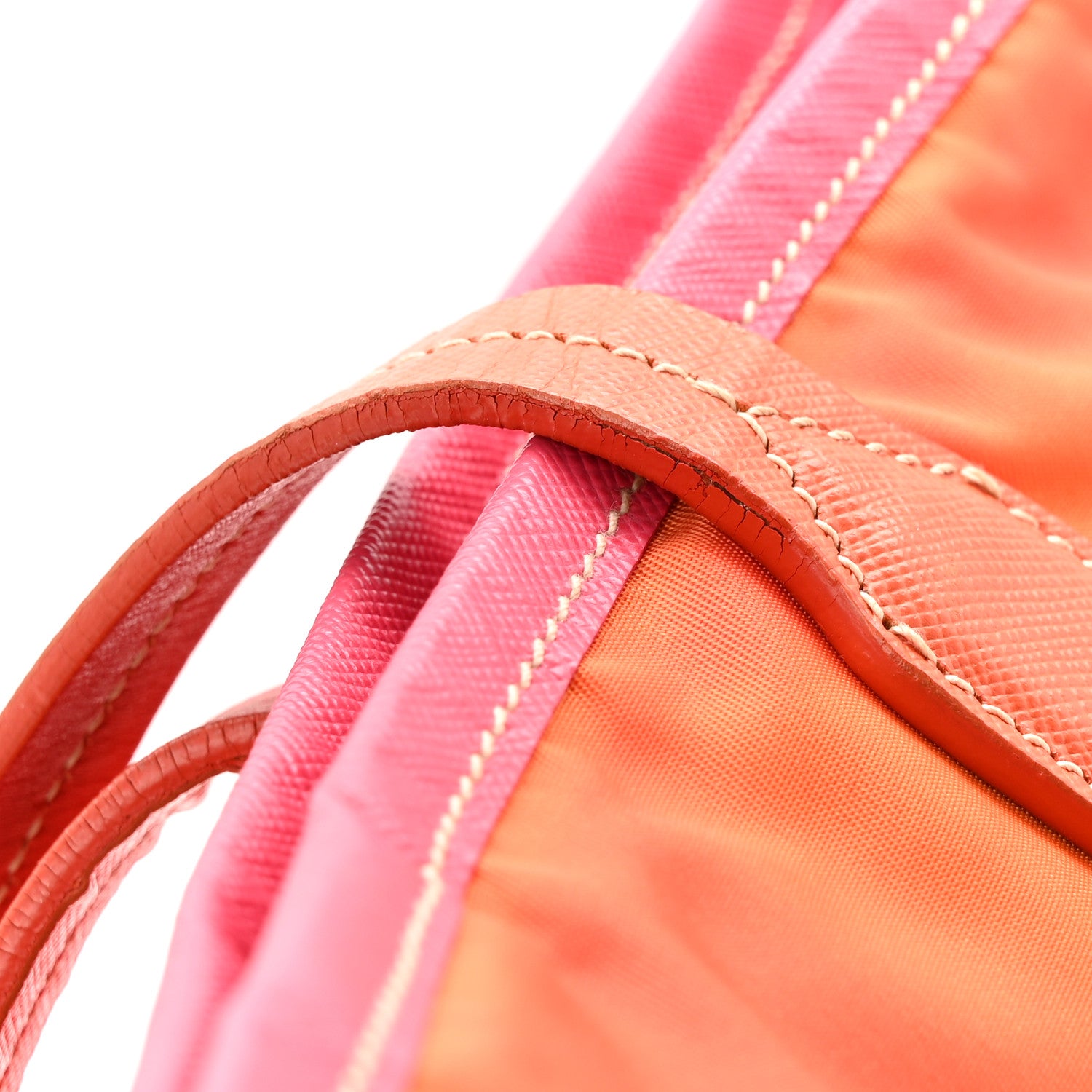 Tessuto Nylon Saffiano Tote Papaya Ibisco - Image 12