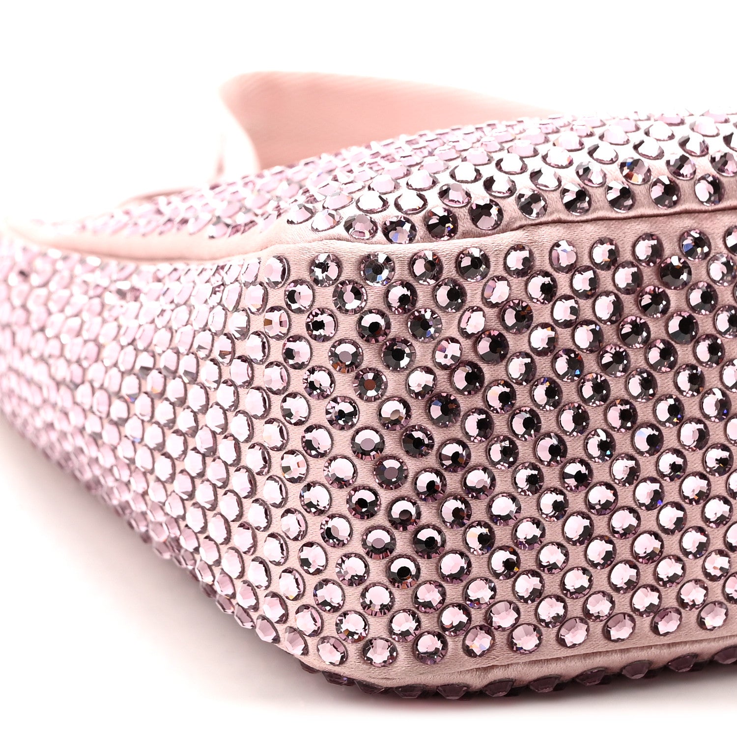 Satin Crystal Mini Re-Edition 2000 Bag Alabastro - 图片 8