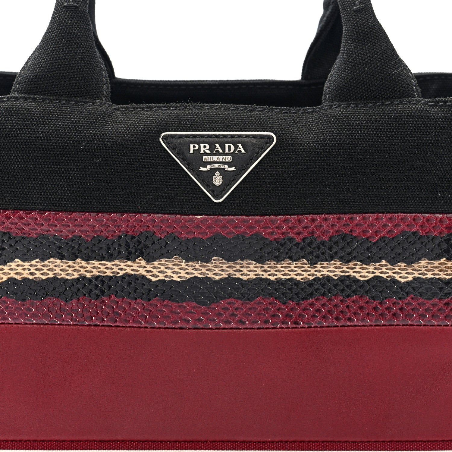 Patch Righe Mix Tote Cerise - Image 7