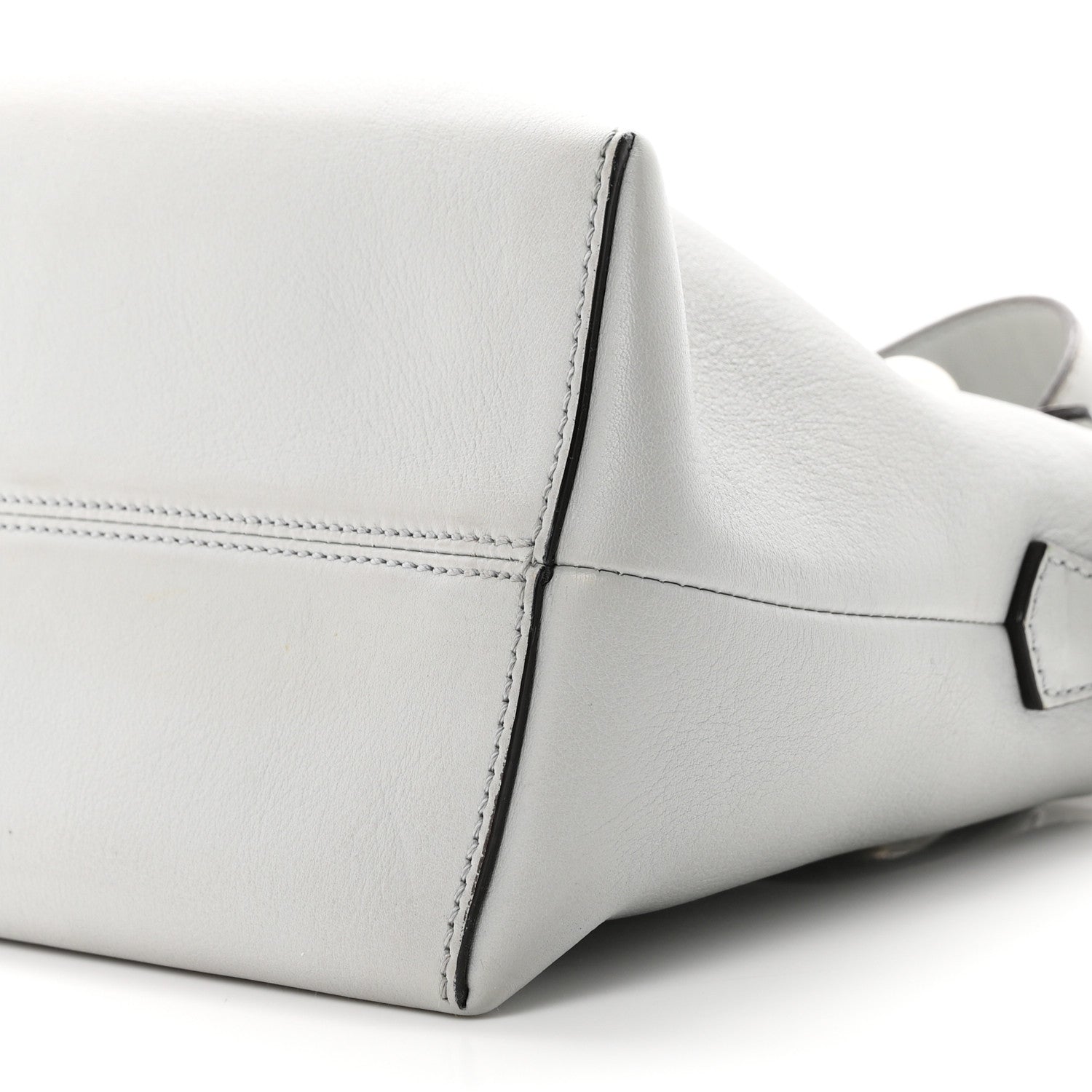 Vitello Dolce Pearl Scalloped Studded Medium By The Way Boston Bag Grigio Perla - Image 10