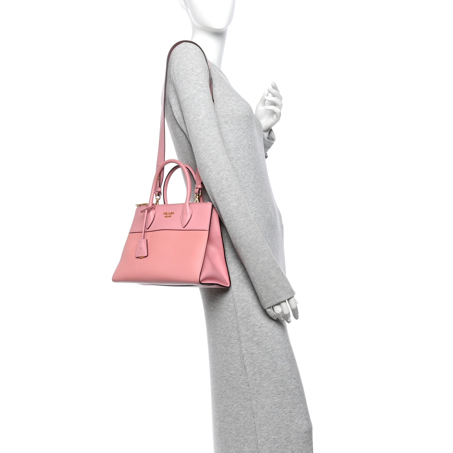 Saffiano City Calfskin Small Paradigme Bag Petalo - Image 2