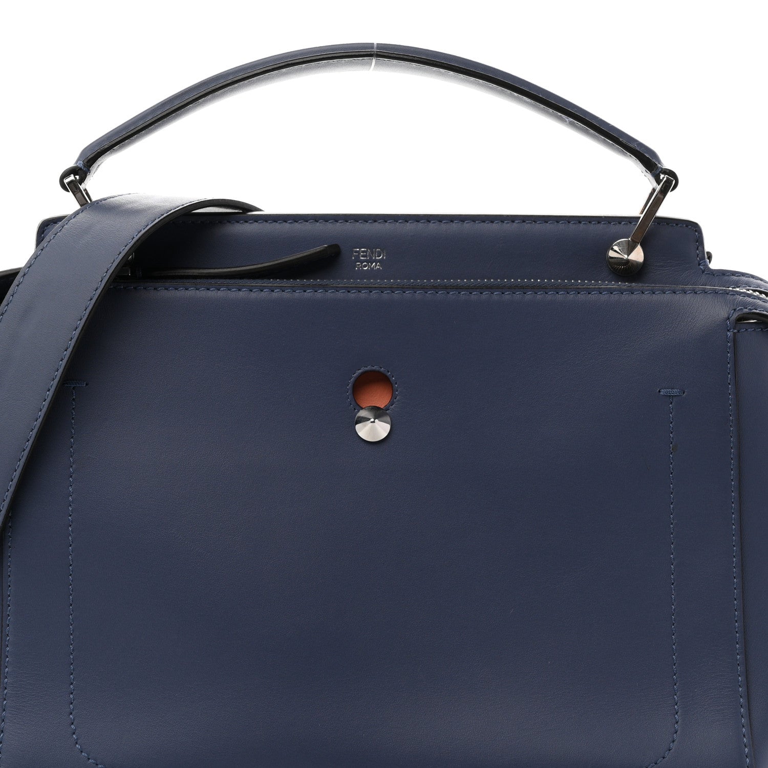 Vitello Baltico Dolce DotCom Satchel Blue - Image 9