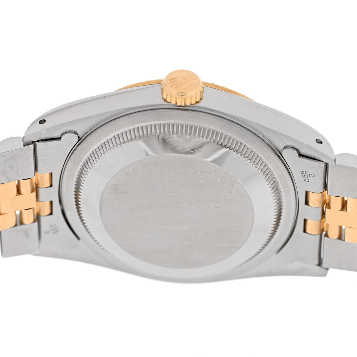 Stainless Steel 18K Yellow Gold 36mm Oyster Perpetual Datejust Watch Champagne Linen 16233 - Image 4
