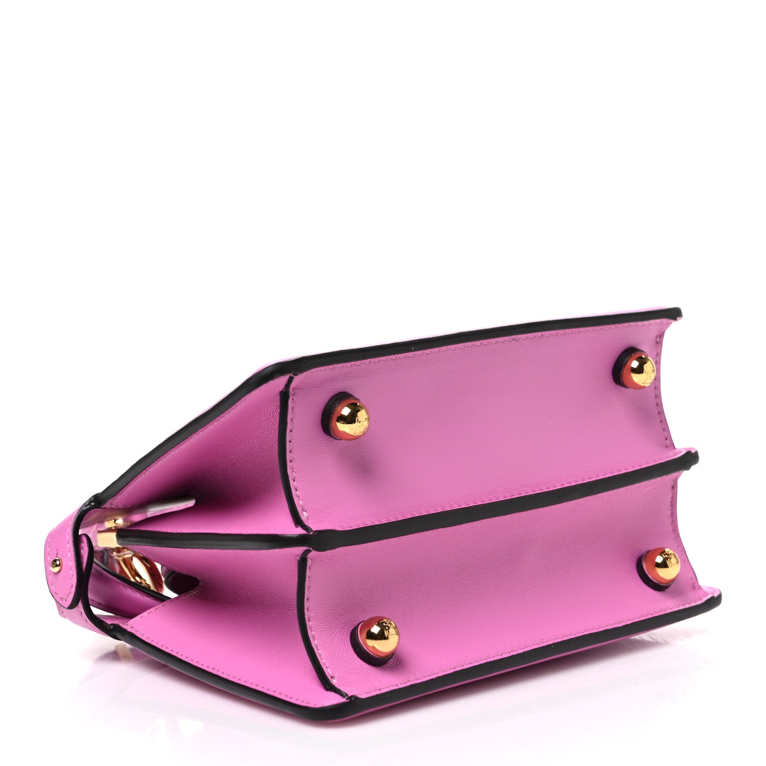 Shiny Nappa Petite Peekaboo I SEE U Satchel Rosa - Image 4