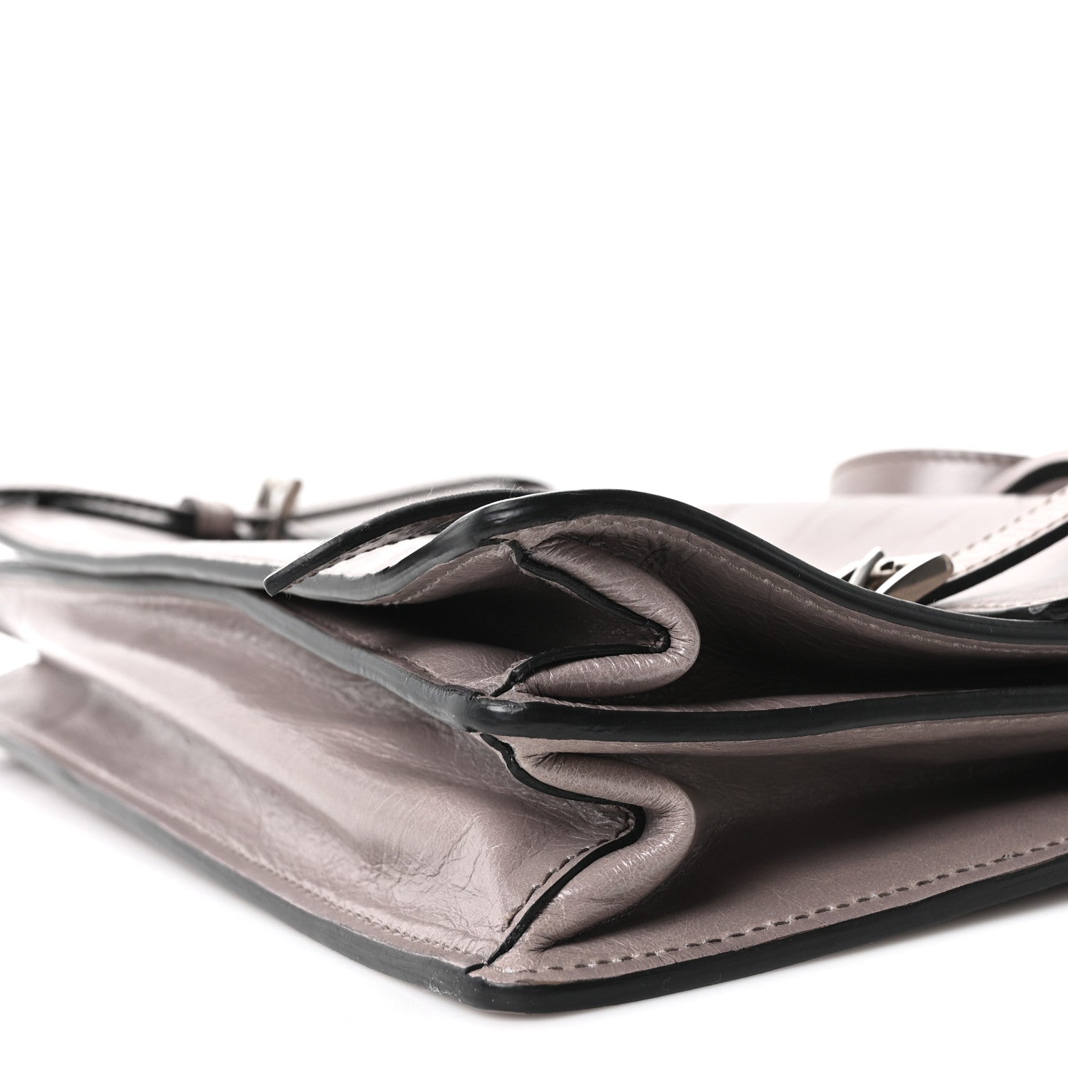 Glossy Calfskin Medium Sound Shoulder Bag Peltro - 图片 10