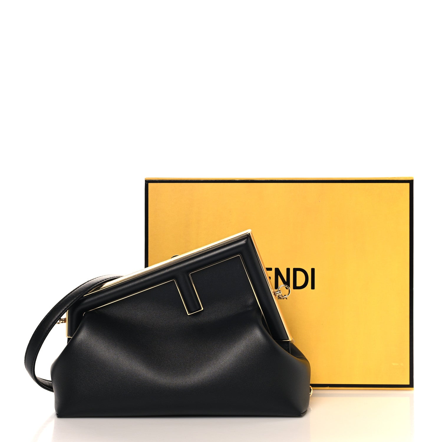 Shiny Nappa Midi Fendi First Black - Image 11