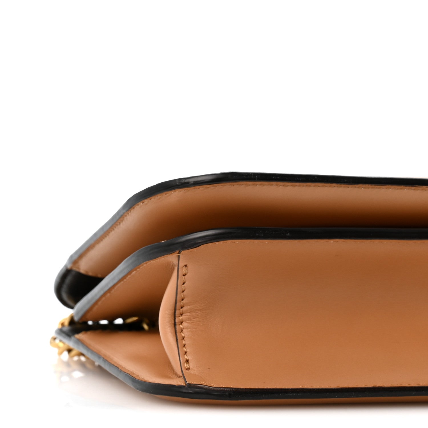Vitello King Nubuck Pequin Karligraphy Pocket Shoulder Bag Biscuit Tobacco Moro - Image 9